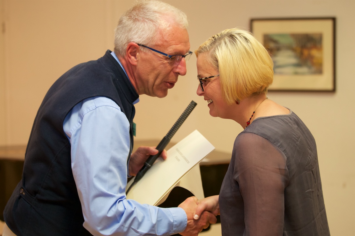 Prädikatin Susanne Berninger und Dekan Rainer Heimburger Susanne Berninger