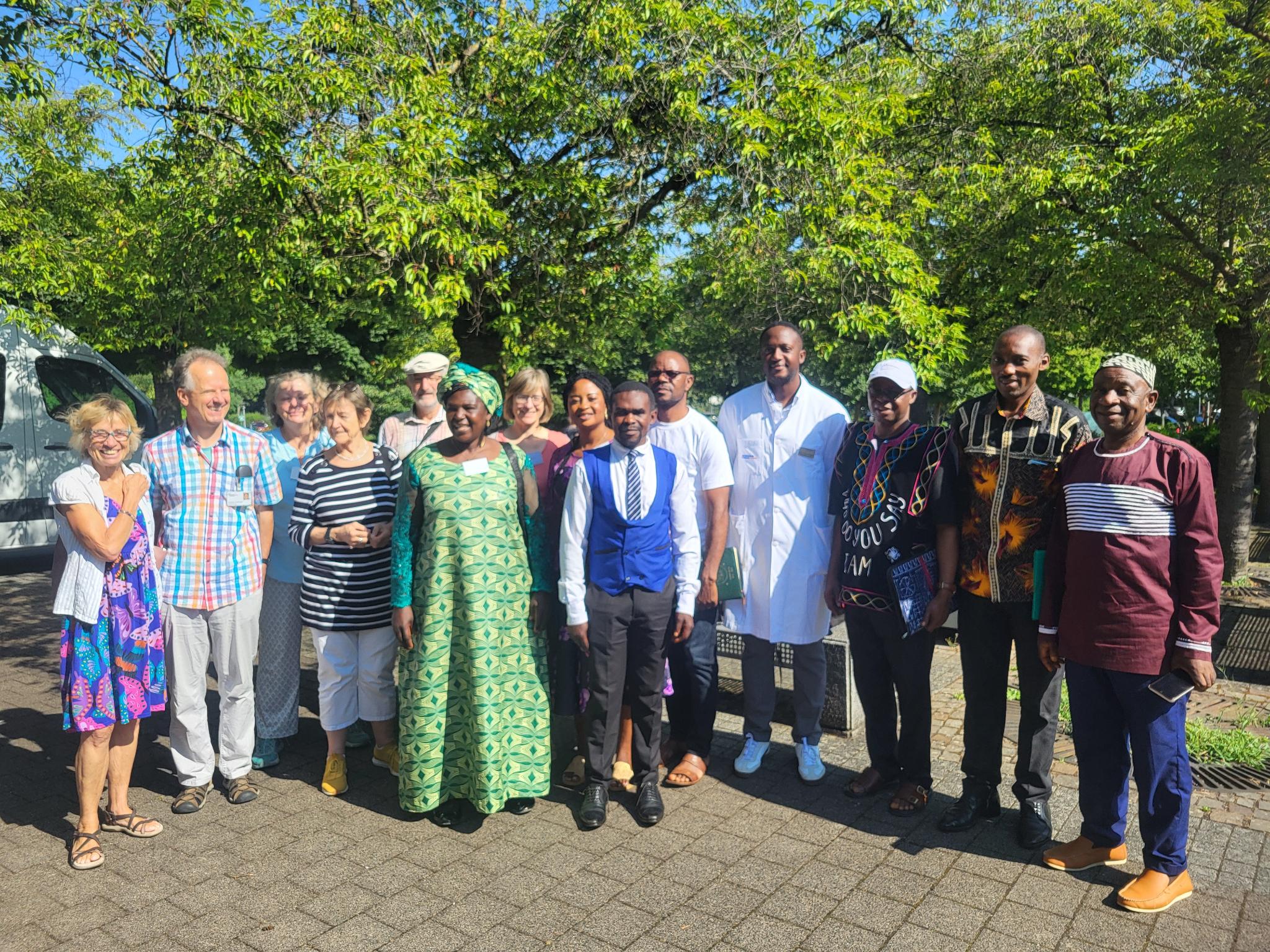 Delegation, Pfarrer Guthmann, Pfarrerin Trautmann und PD Dr. med. Clarence Pingpoh